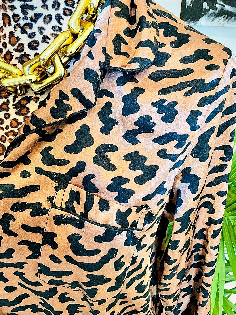 Rachel Zoe Leopard Print Pajama Set - Picture 8 of 8
